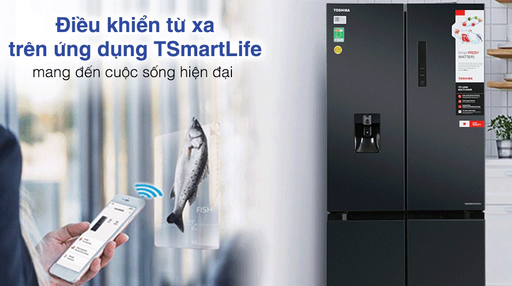 Tủ Lạnh Toshiba Inverter 509 Lít Multi Door GR-RF605WI-PMV(06)-MG